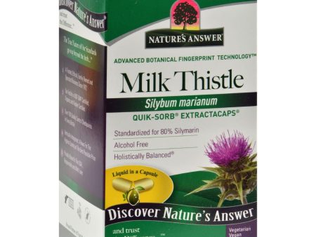 Nature s Answer Extractacaps Milk Thistle - 90 Veggie Caps Supply