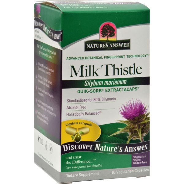 Nature s Answer Extractacaps Milk Thistle - 90 Veggie Caps Supply