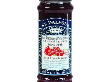 St Dalfour Fruit Spread - Deluxe - 100 Percent Fruit - Raspberry And Pomegranate - 10 Oz - Case Of 6 Online Hot Sale