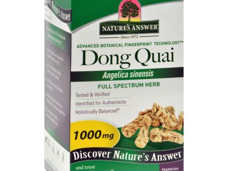 Nature s Answer Dong Quai Root Extract - 90 Vegetarian Capsules Hot on Sale