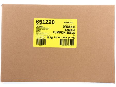 Woodstock Seeds - Organic - Pumpkin - Tamari - 1 Lb - Case Of 15 For Cheap