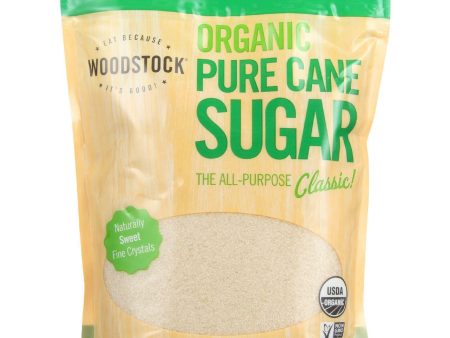 Woodstock Sugar - Organic - Pure Cane - Granulated - 24 Oz - Case Of 12 Online