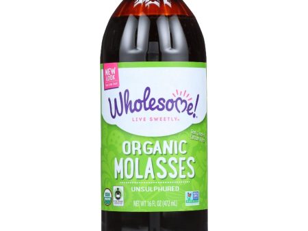 Wholesome Sweeteners Molasses - Organic - Blackstrap - Unsulphured - 16 Oz - Case Of 12 Supply