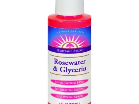 Heritage Products Rosewater And Glycerin - 4 Fl Oz Sale