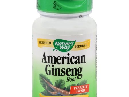 Nature s Way American Ginseng Root - 50 Capsules For Discount