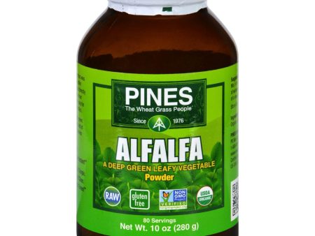 Pines International Alfalfa - Organic - Powder - 10 Oz For Cheap