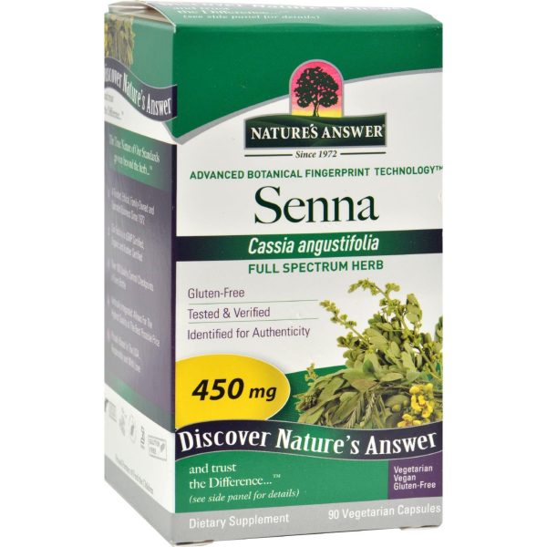 Nature s Answer Senna Leaf - 90 Capsules on Sale