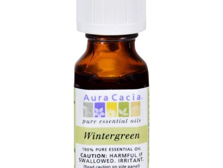 Aura Cacia Pure Essential Oil Wintergreen - 0.5 Fl Oz Discount