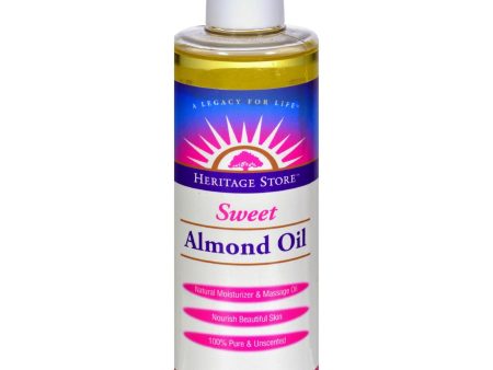 Heritage Products Sweet Almond Oil - 8 Fl Oz Supply