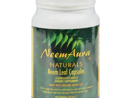 Neem Aura Organic Neem Leaf - 60 Vegetarian Capsules Online Sale