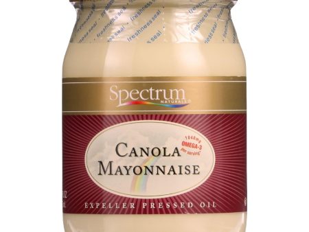 Spectrum Naturals Mayonnaise - Canola - 16 Oz - Case Of 12 For Sale