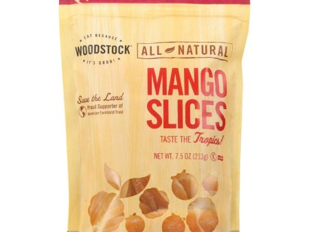 Woodstock Fruit - All Natural - Mango - Slices - Low Sugar - Unsulphured - 7.5 Oz - Case Of 8 Online