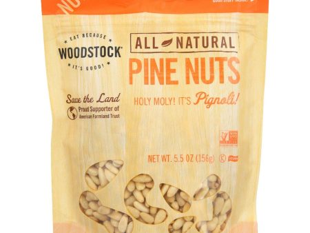 Woodstock Nuts - All Natural - Pine Nuts - 5.5 Oz - Case Of 8 Sale