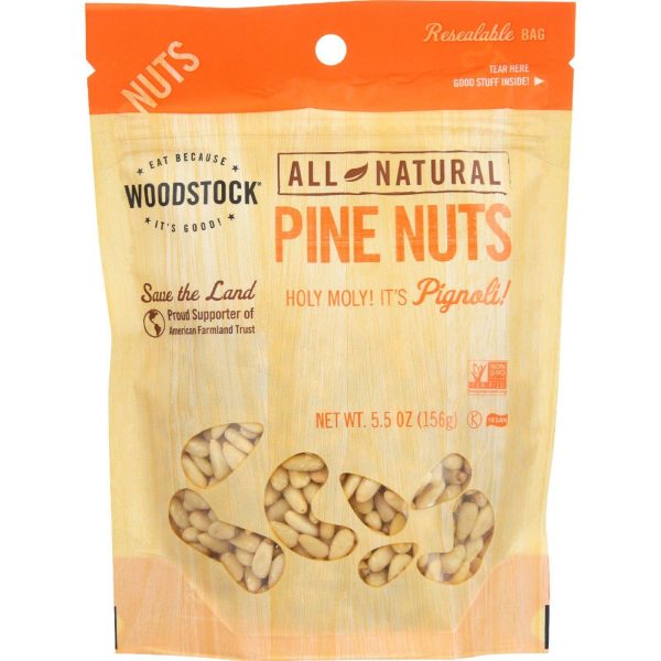 Woodstock Nuts - All Natural - Pine Nuts - 5.5 Oz - Case Of 8 Sale