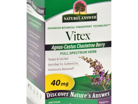 Nature s Answer Vitex Agnus-castus Chastetree Berry - 90 Vegetarian Capsules Online Hot Sale