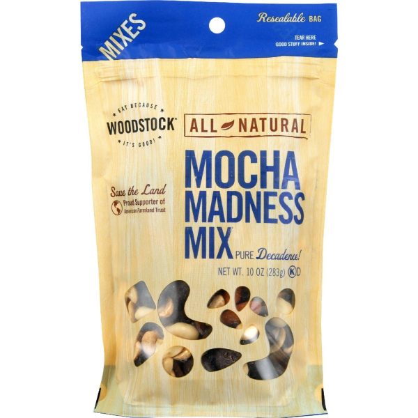 Woodstock Trail Mix - All Natural - Mocha Madness - 10 Oz - Case Of 8 Discount