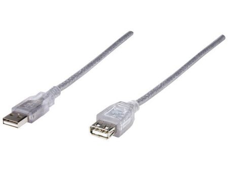 MANHATTAN 336314 A-Male to A-Female USB 2.0 Cable (6ft) Fashion