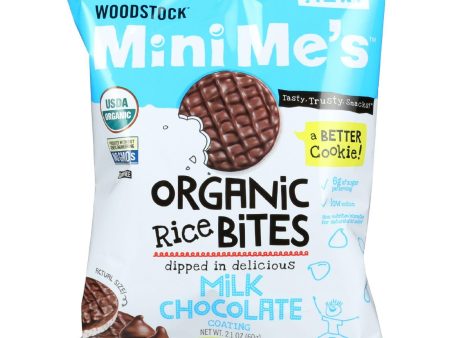 Woodstock Rice Bites - Organic - Mini Me s - Milk Chocolate - 2.1 Oz - Case Of 8 Online now