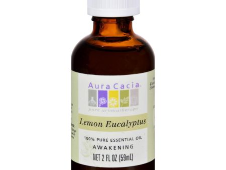 Aura Cacia Essential Oil Lemon Eucalyptus - 2 Fl Oz Online now