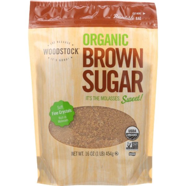 Woodstock Sugar - Organic - Brown - 16 Oz - Case Of 12 Fashion