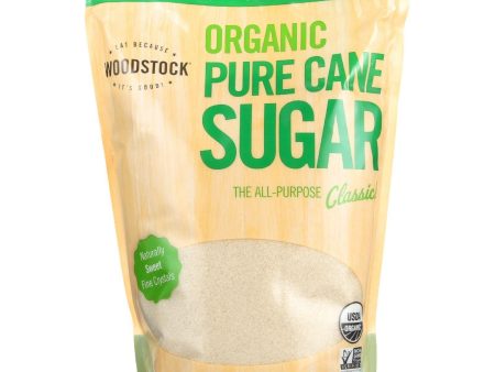 Woodstock Sugar - Organic - Pure Cane - Granulated - 4.4 Lb - Case Of 5 Cheap