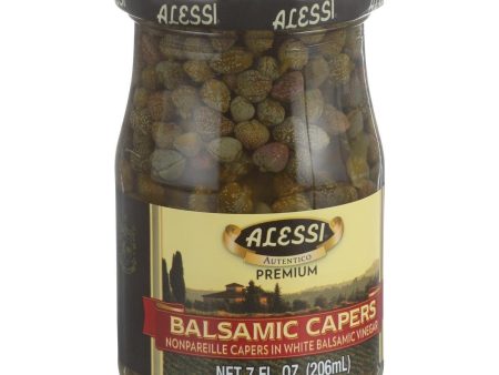 Alessi Capers In White Balsamic Vinegar - 7 Oz - Case Of 6 Hot on Sale