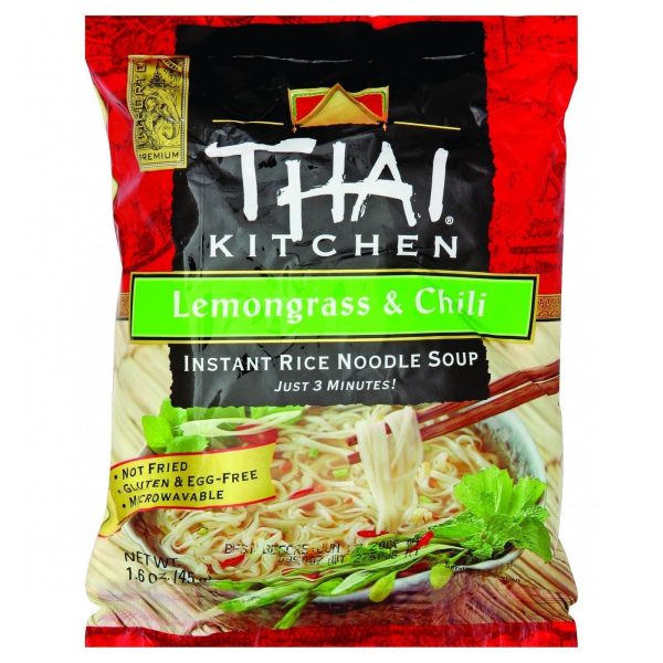 Thai Kitchen Instant Rice Noodle Soup - Lemongrass And Chili - Medium - 1.6 Oz - Case Of 6 Online