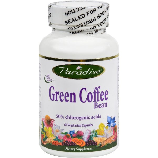 Paradise Herbs Green Coffee Bean - 60 Vegetarian Capsules Hot on Sale