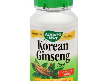 Nature s Way Korean Ginseng Root - 50 Capsules Fashion