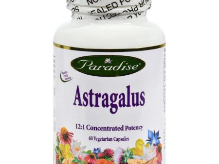 Paradise Herbs Astragalus - 60 Vegetarian Capsules For Cheap