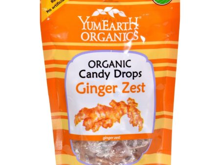 Yummy Earth Organic Candy Drops Ginger Zest 3.3 Oz - Case Of 6 - 3.3 Oz Cheap