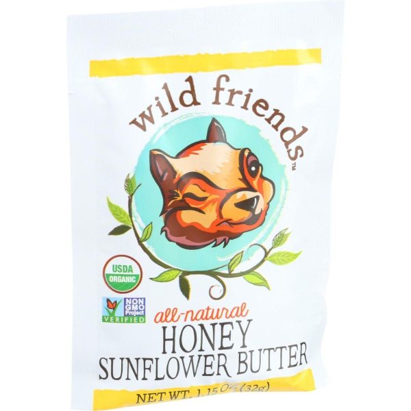 Wild Friends Organic Sunflower Butter - Honey - 1.15 Oz - Case Of 10 For Sale