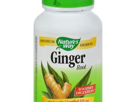 Nature s Way Ginger Root - 100 Capsules Online