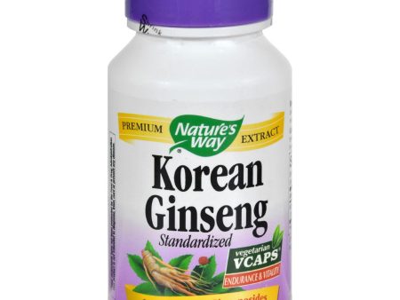 Nature s Way Korean Ginseng Standardized - 60 Vcaps Supply