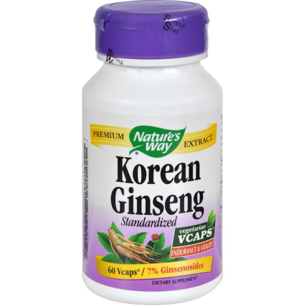 Nature s Way Korean Ginseng Standardized - 60 Vcaps Supply