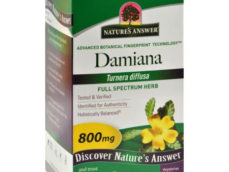 Nature s Answer Damiana Leaf - 90 Vegetarian Capsules Online