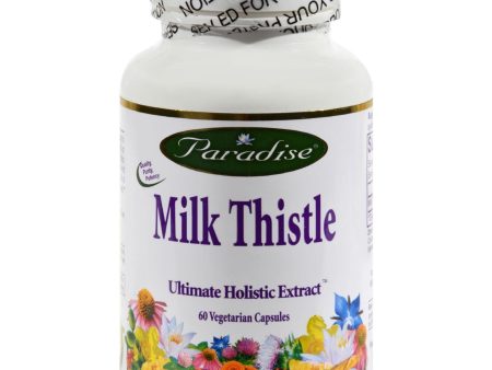 Paradise Herbs Milk Thistle - 60 Vegetarian Capsules For Sale