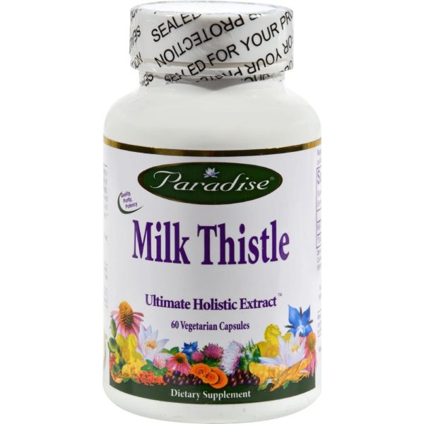 Paradise Herbs Milk Thistle - 60 Vegetarian Capsules For Sale