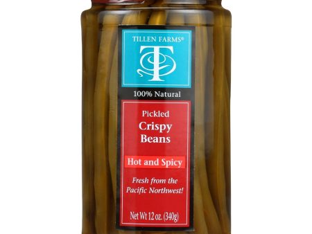 Tillen Farms Beans - Pickled - Hot And Spicy Crispy - 12 Oz - Case Of 6 Online