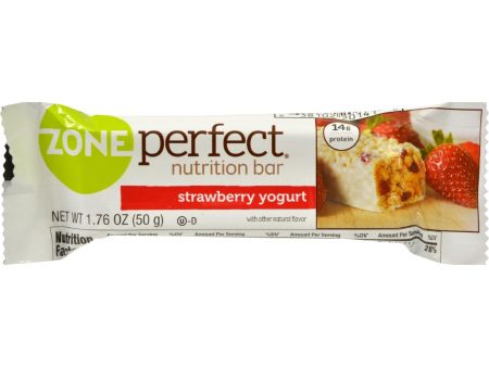 Zone Nutrition Bar - Strawberry Yogurt - Case Of 12 - 1.76 Oz on Sale