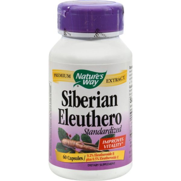 Nature s Way Siberian Eleuthero Standardized - 60 Capsules Supply