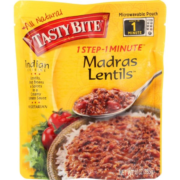 Tasty Bite Entree - Indian Cuisine - Madras Lentils - 10 Oz - Case Of 6 Online now