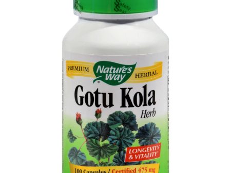 Nature s Way Gotu Kola Herb - 100 Capsules For Discount