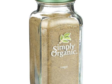 Simply Organic Sage Leaf - Organic - Ground - 1.41 Oz Online Sale