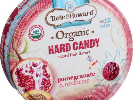 Torie And Howard Organic Hard Candy - Pomegranate And Nectarine - 2 Oz - Case Of 8 Fashion