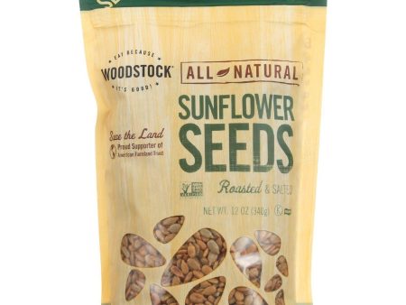 Woodstock Seeds - All Natural - Sunflower - Shelled - Roasted - Salted - 12 Oz - Case Of 8 For Sale