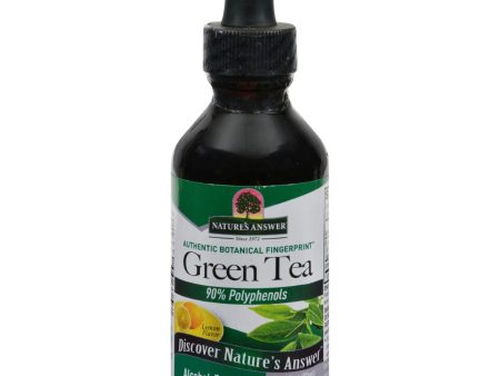 Nature s Answer Alcohol Free Super Green Tea With Lemon - 2 Oz Discount