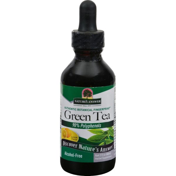 Nature s Answer Alcohol Free Super Green Tea With Lemon - 2 Oz Discount