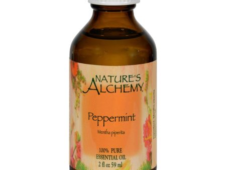 Nature s Alchemy 100% Pure Essential Oil Peppermint - 2 Fl Oz Supply