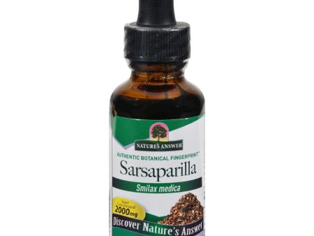 Nature s Answer Alcohol Free Sarsaparilla - 1 Oz For Sale